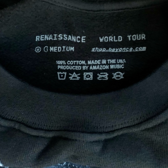 Beyonce Billboard Renaissance World Tour Sweatshirt Partnership w/ Amazon Music - Picture 3 of 5